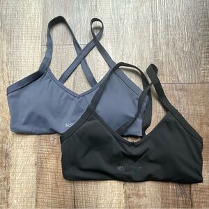 Women's Black and Gray Sports Bras